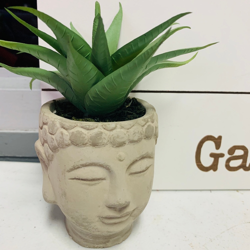 Buddha Premade Faux Plant